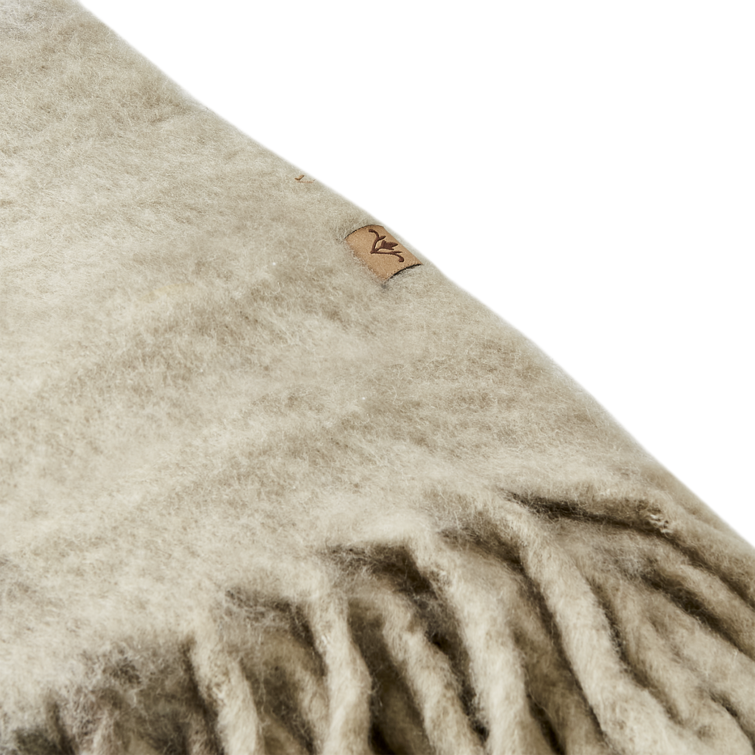 Affari Of Sweden FRASSE Filt, Beige/grå/grön 2 pack