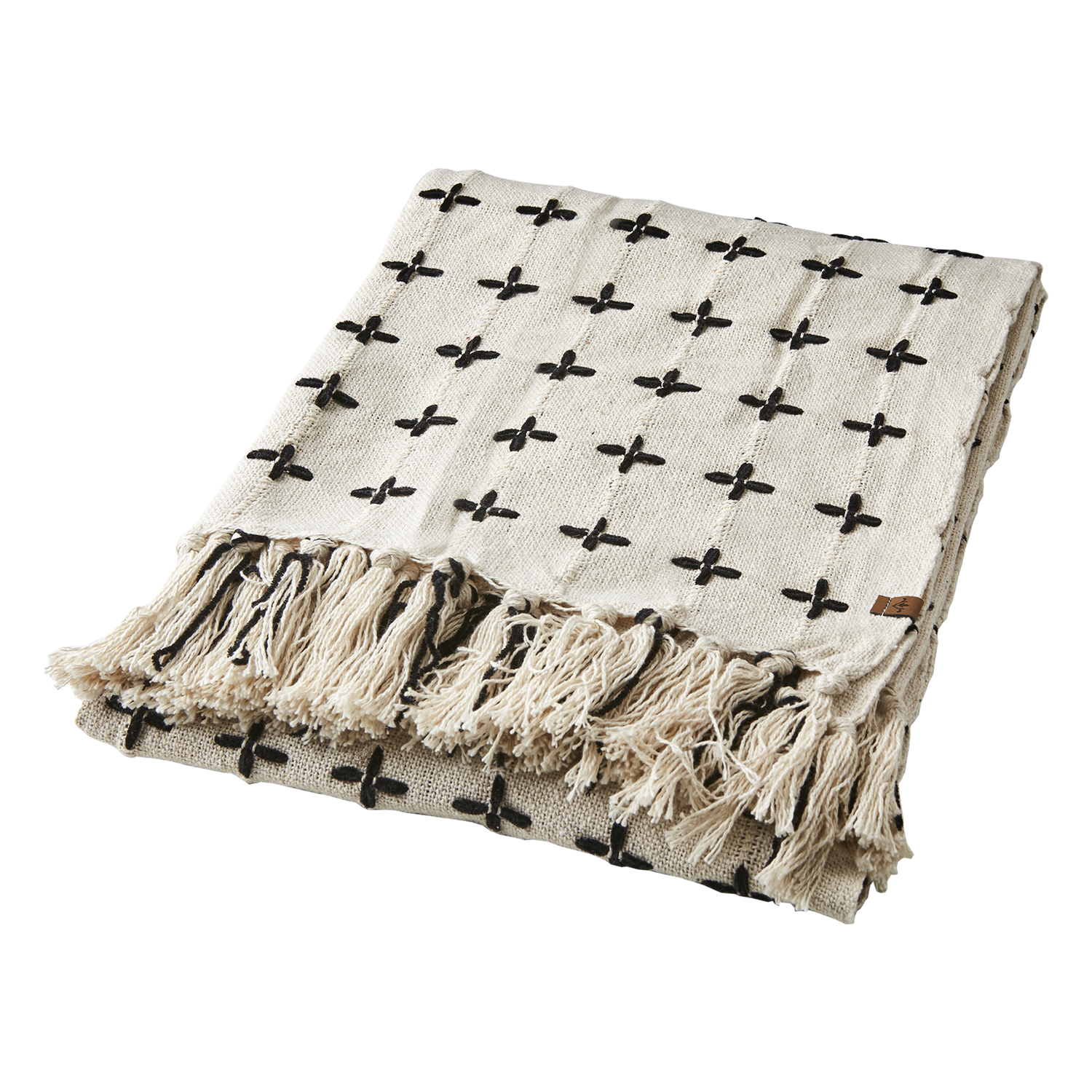 Affari Of Sweden MAJA Filt, Elfenben/svart 2 pack