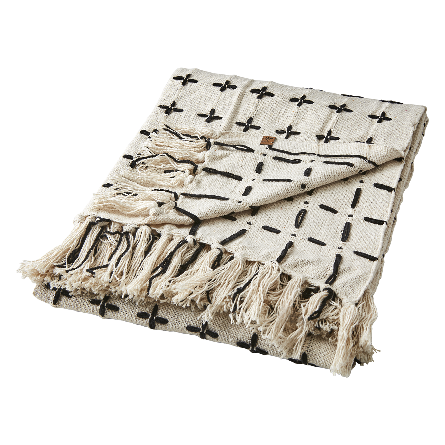 Affari Of Sweden MAJA Filt, Elfenben/svart 2 pack