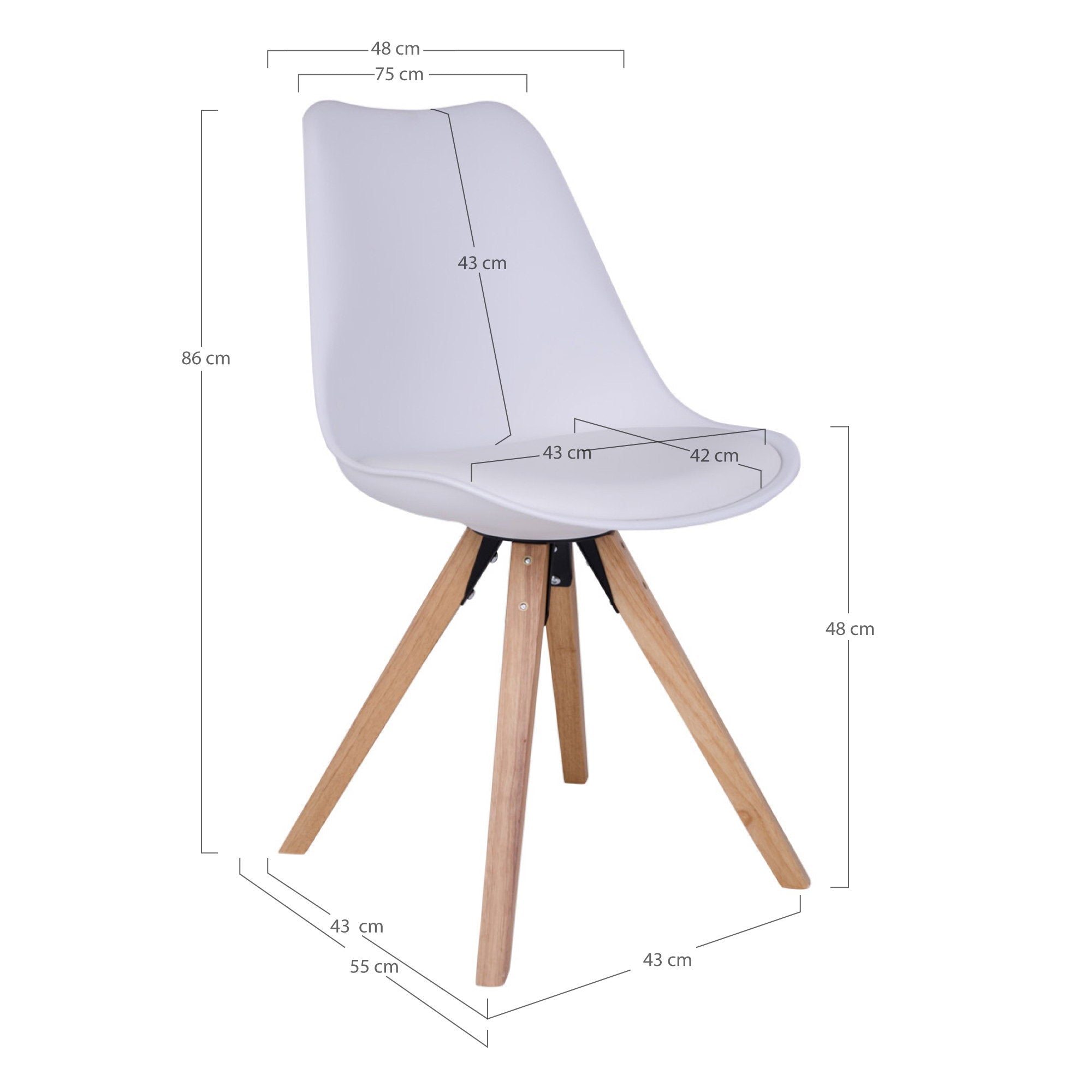 House Nordic Bergen Matstol 2 pack