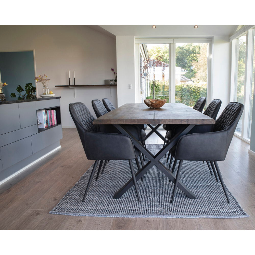 House Nordic Harbo Matstol 2 pack Svart