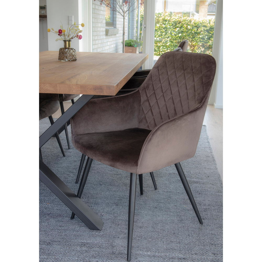 House Nordic Harbo Matstol 2 pack Light Brun