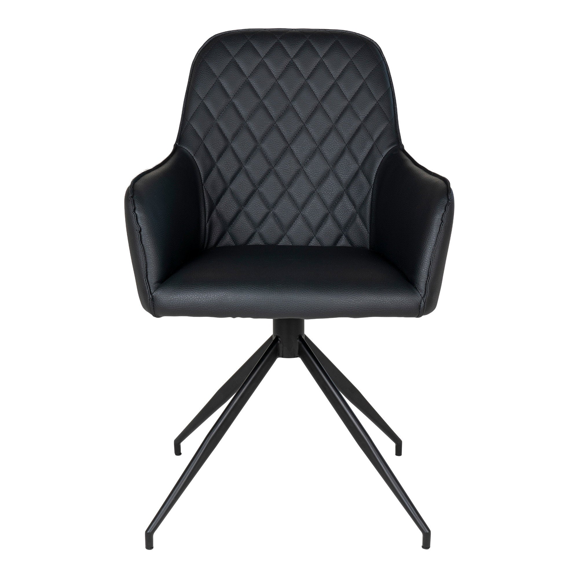 House Nordic Harbo Matstol with swivel Svart