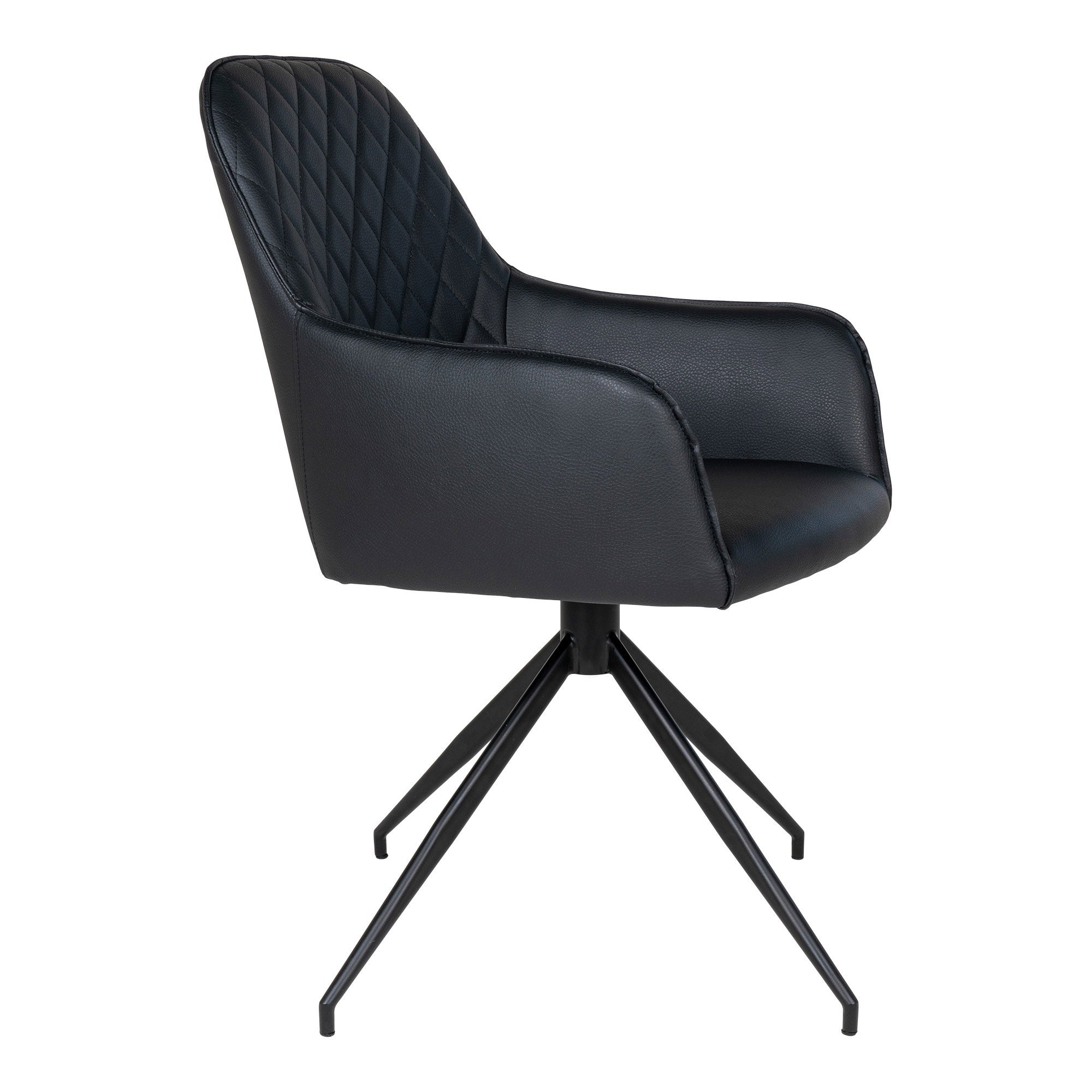 House Nordic Harbo Matstol with swivel Svart