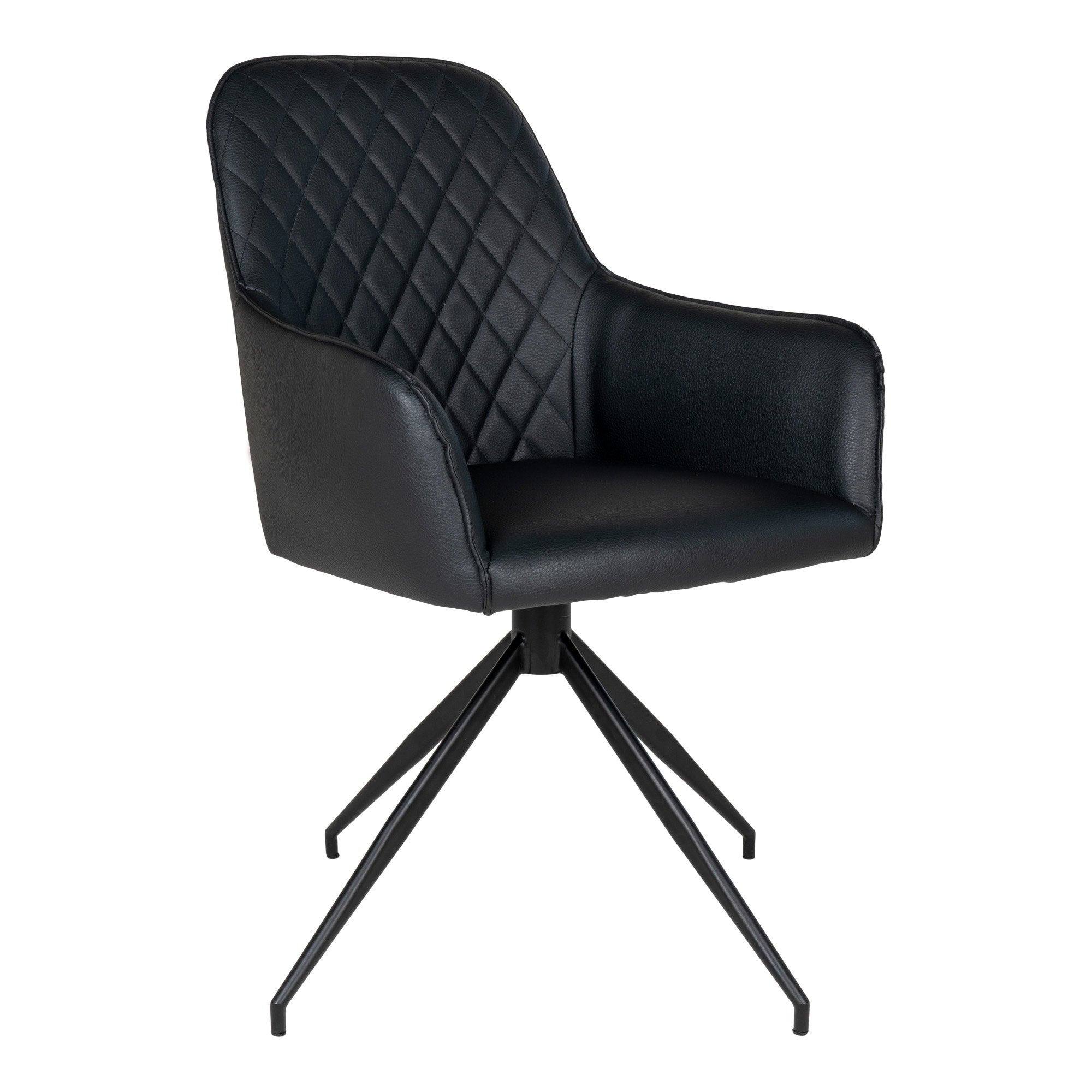 House Nordic Harbo Matstol with swivel Svart