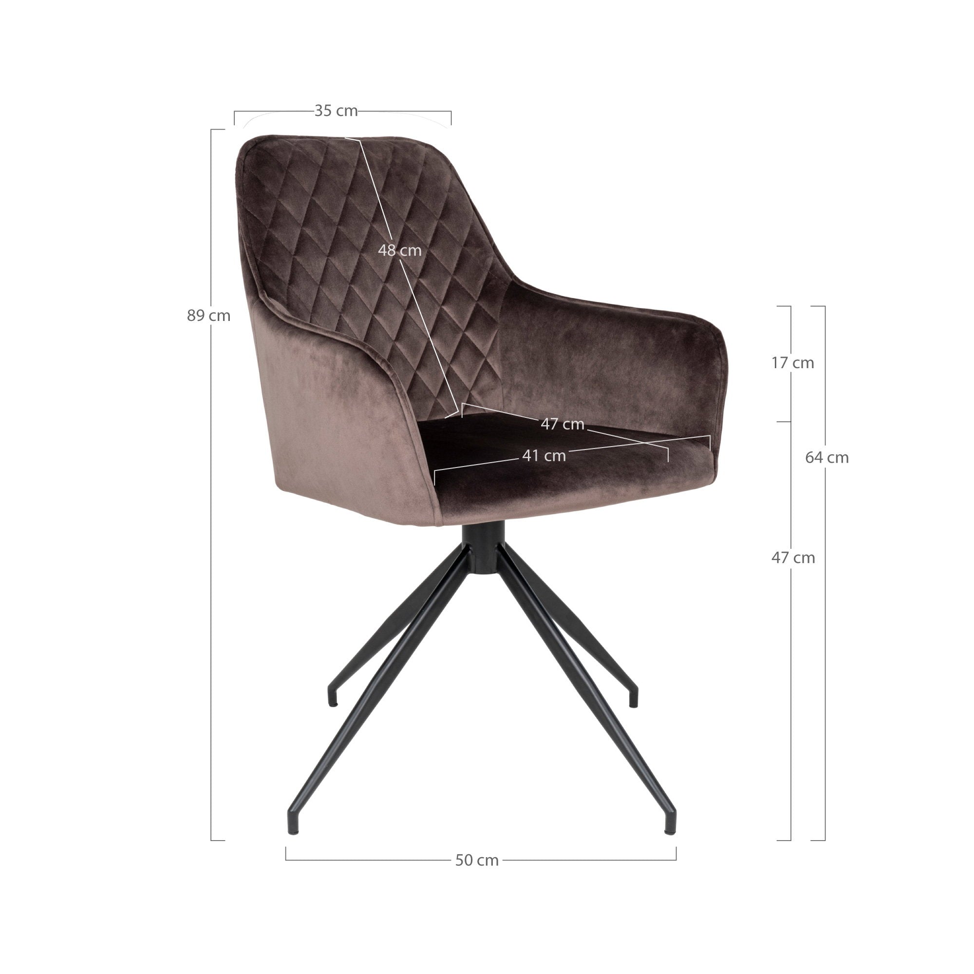 House Nordic Harbo Matstol with swivel Light Brun