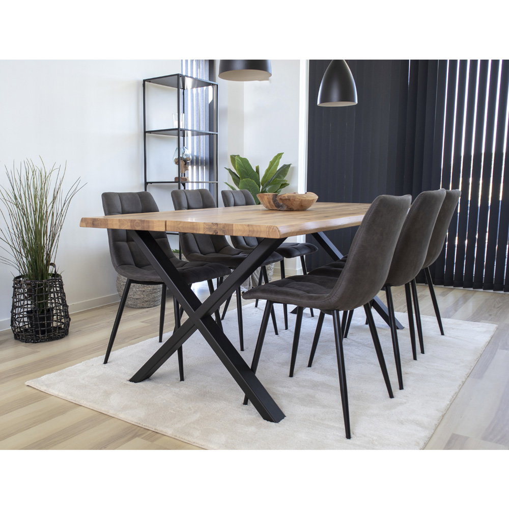 House Nordic Middelfart Matstol 2 pack Grå