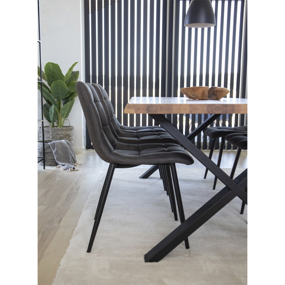 House Nordic Middelfart Matstol 2 pack Grå