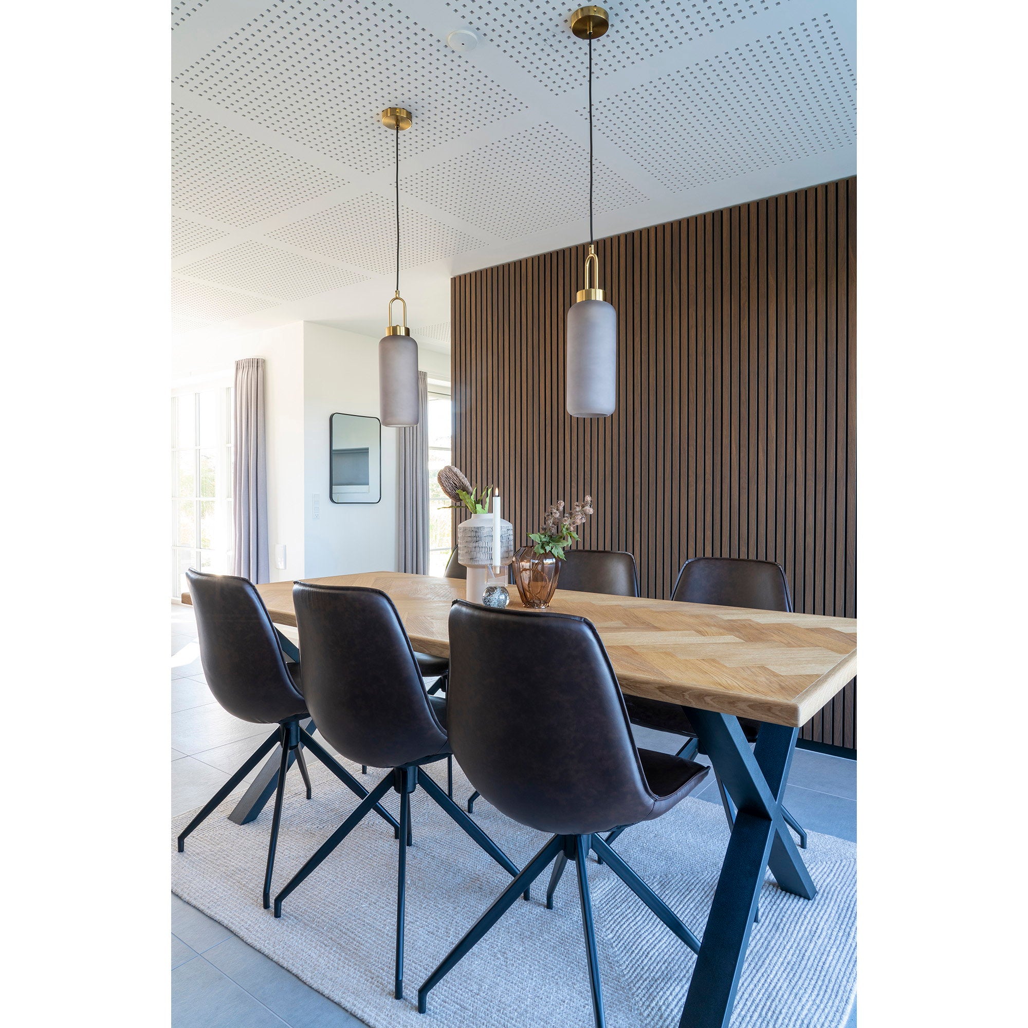 House Nordic Monaco Matstol 2 pack Brun