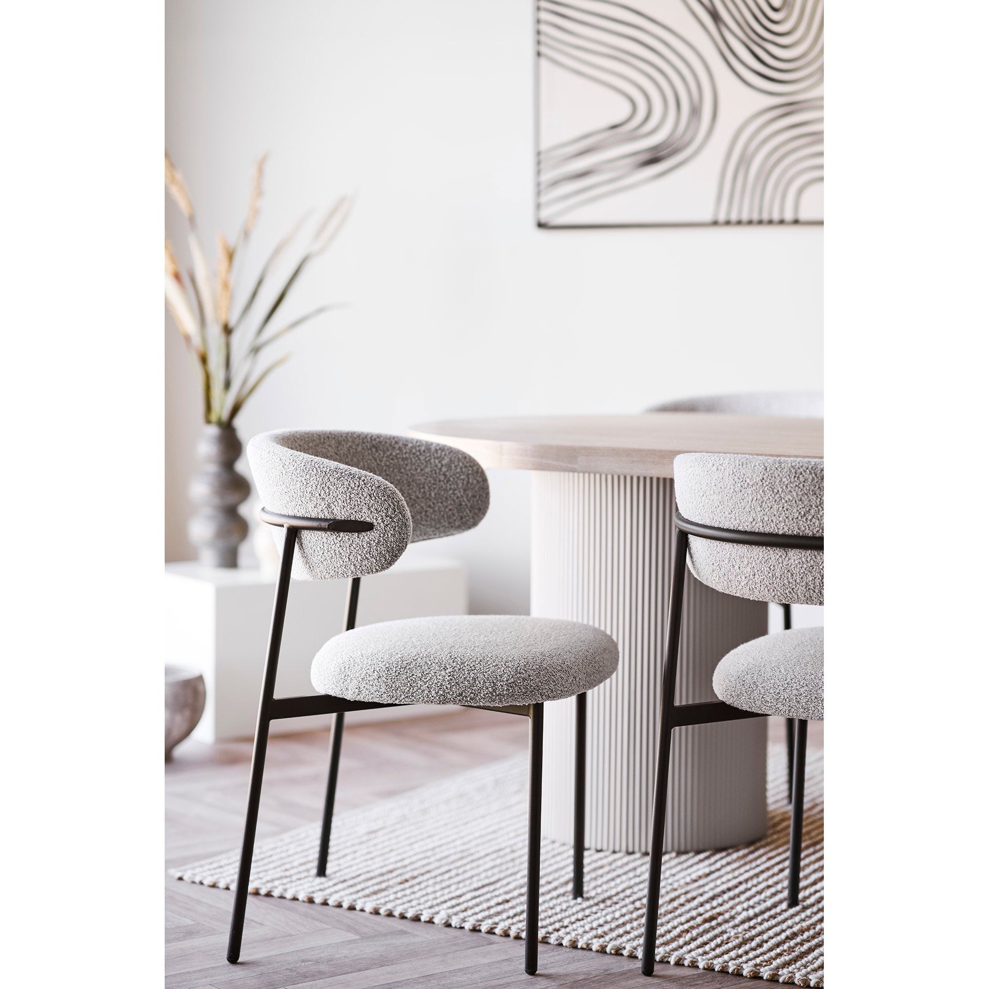 House Nordic Mira Matstol 2 pack Sand