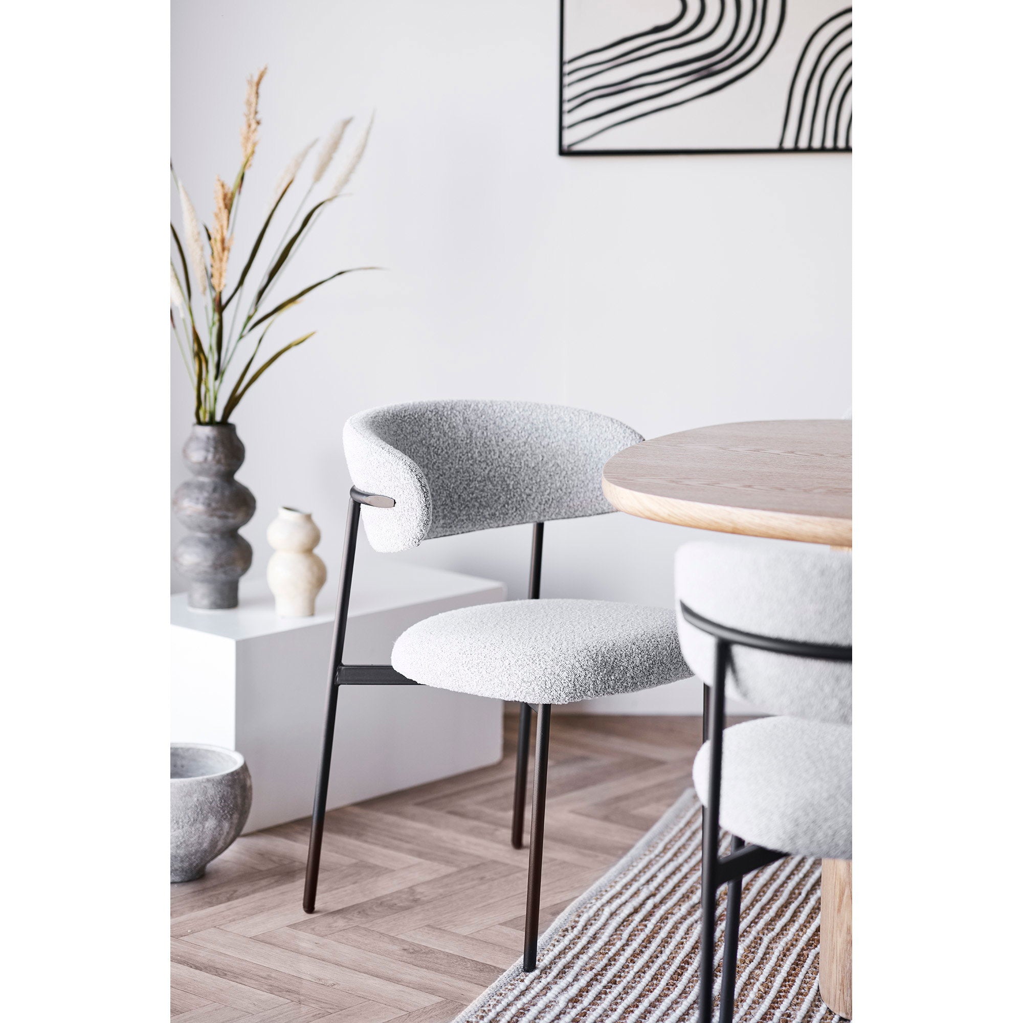 House Nordic Mira Matstol 2 pack Sand