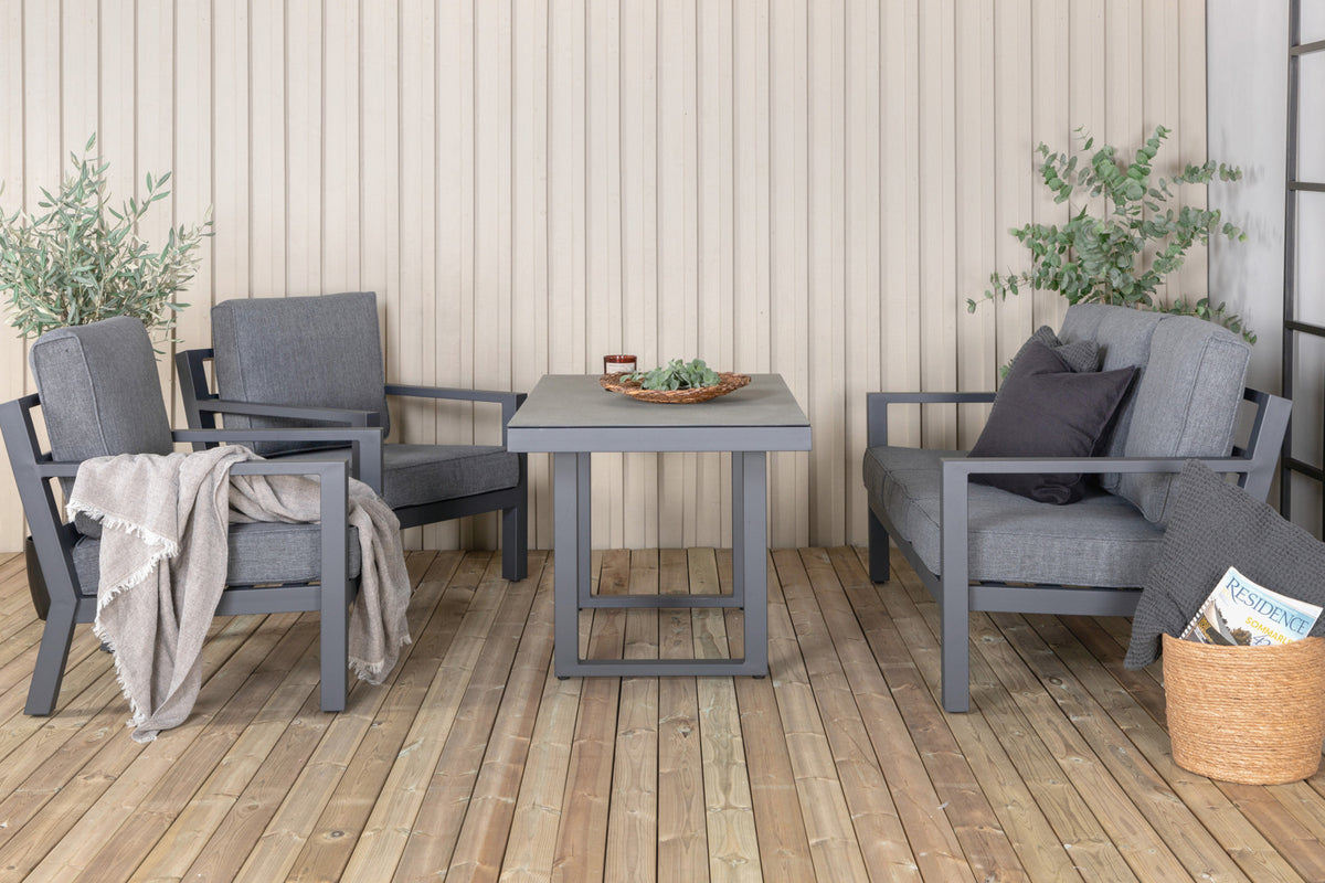 Venture Home Barcelona Soffgrupper Svart, Grå Svart