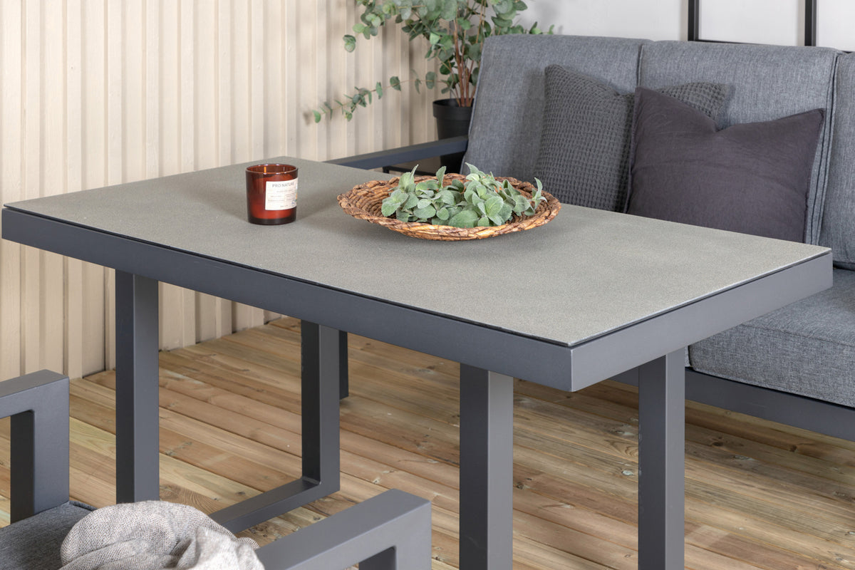 Venture Home Barcelona Soffgrupper Svart, Grå Svart