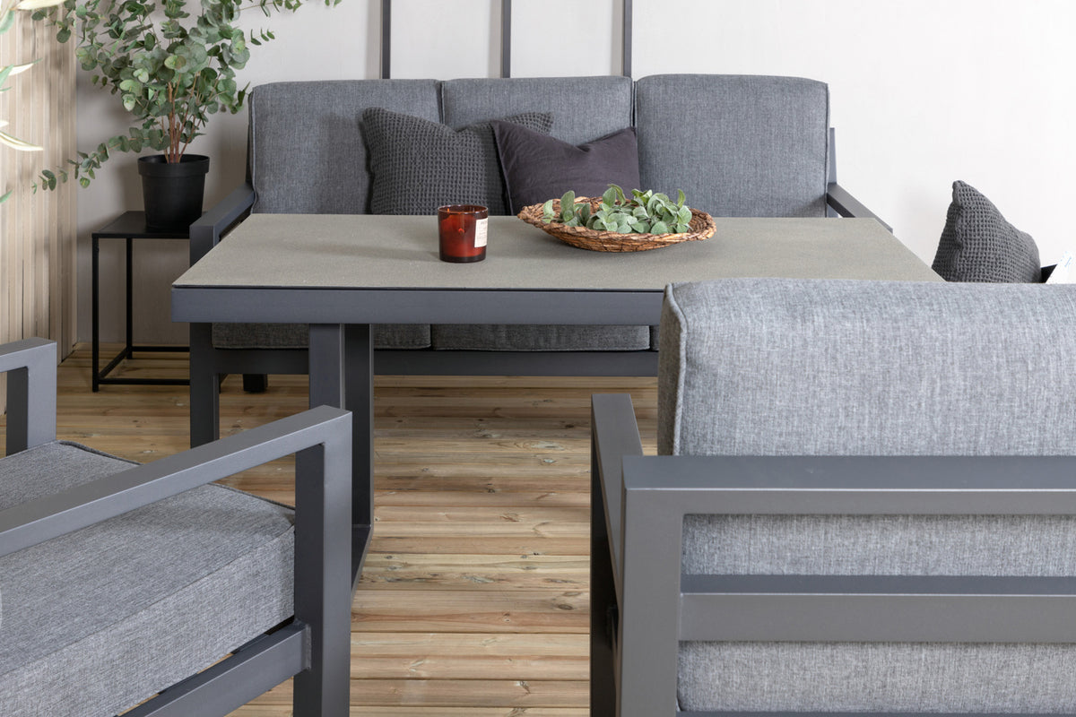Venture Home Barcelona Soffgrupper Svart, Grå Svart
