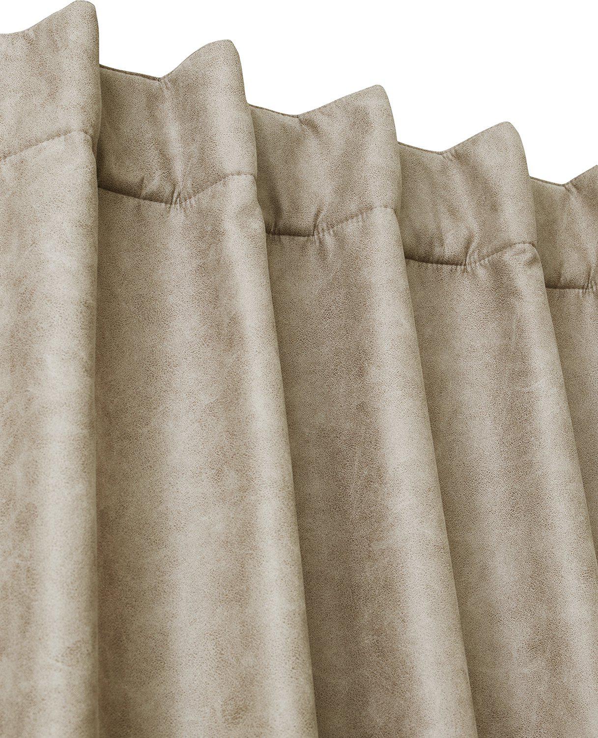 Svanefors Lycke Gardin 1P Lj brun 1x135x280cm