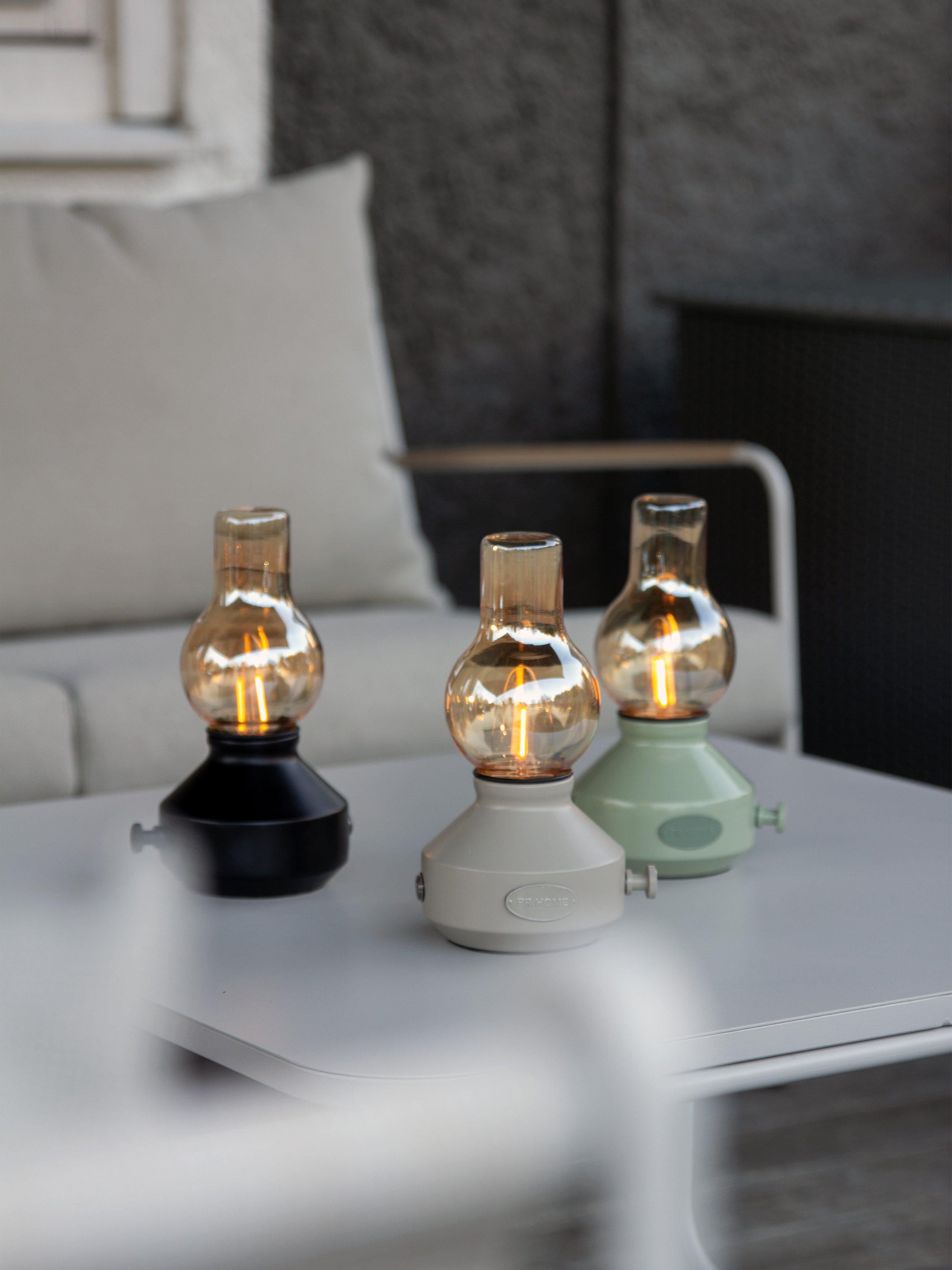 PR Home Glimt Bordslampa IP44 Laddbar sand/amber