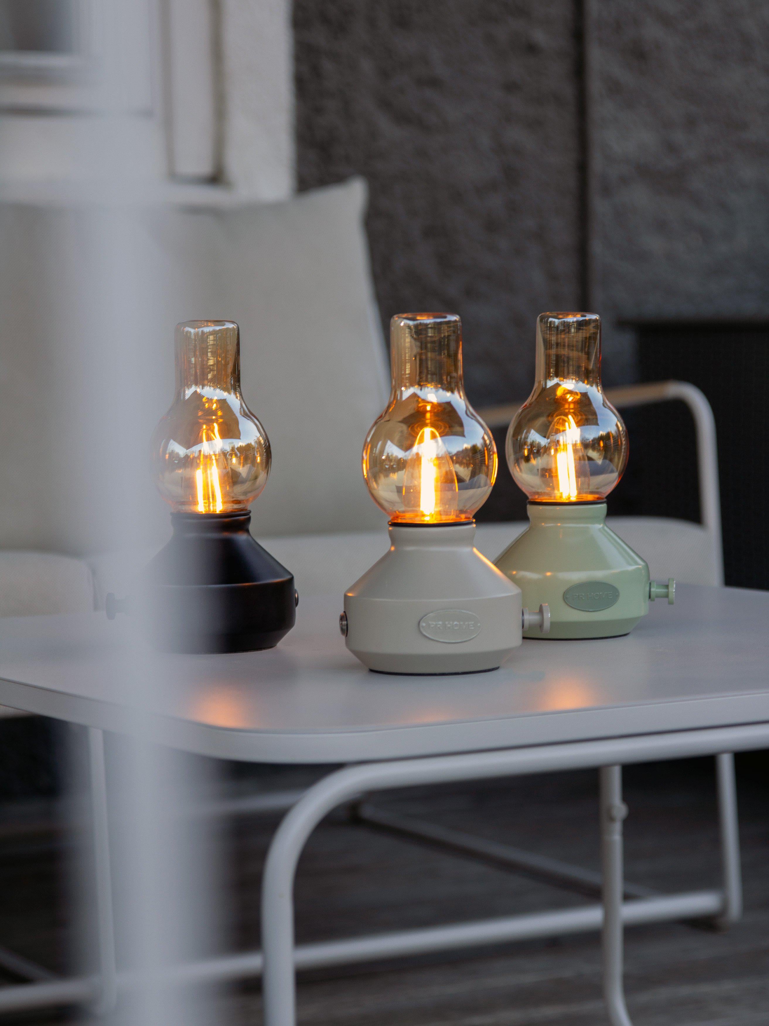 PR Home Glimt Bordslampa IP44 Laddbar sand/amber