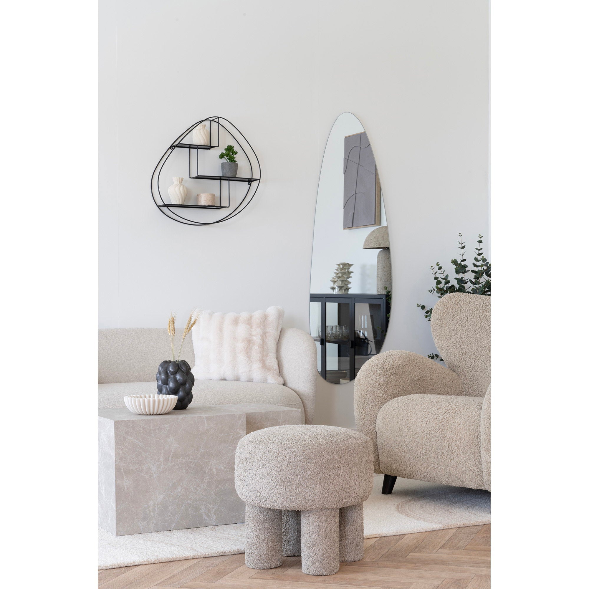 House Nordic Canberra Sittpuff Dark Sand