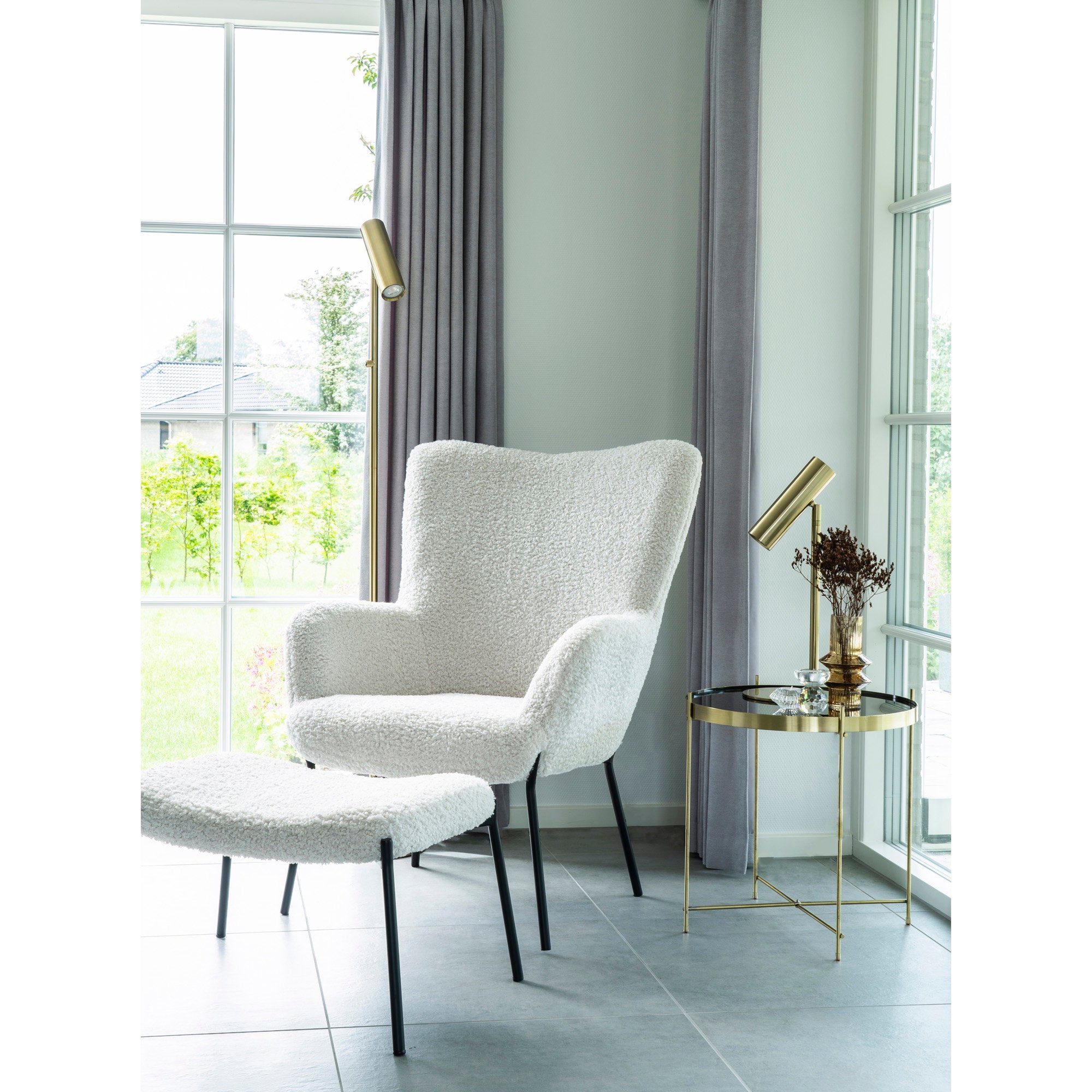 House Nordic Glasgow Footrest Vit