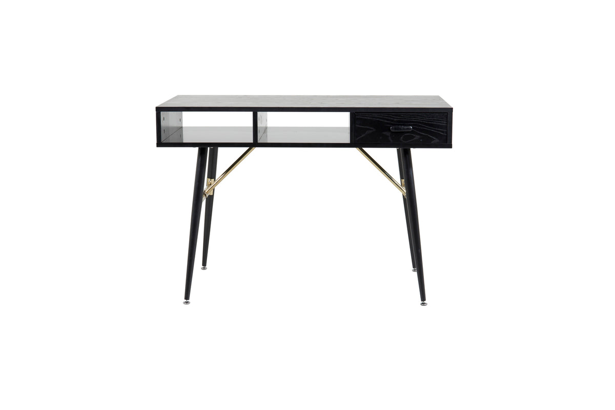 Venture Home Gold Skrivbord 110 x 60 Svart