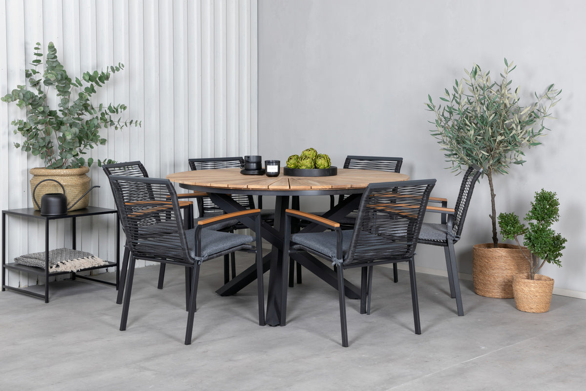 Venture Home Dallas Matstolar 2-pack Svart