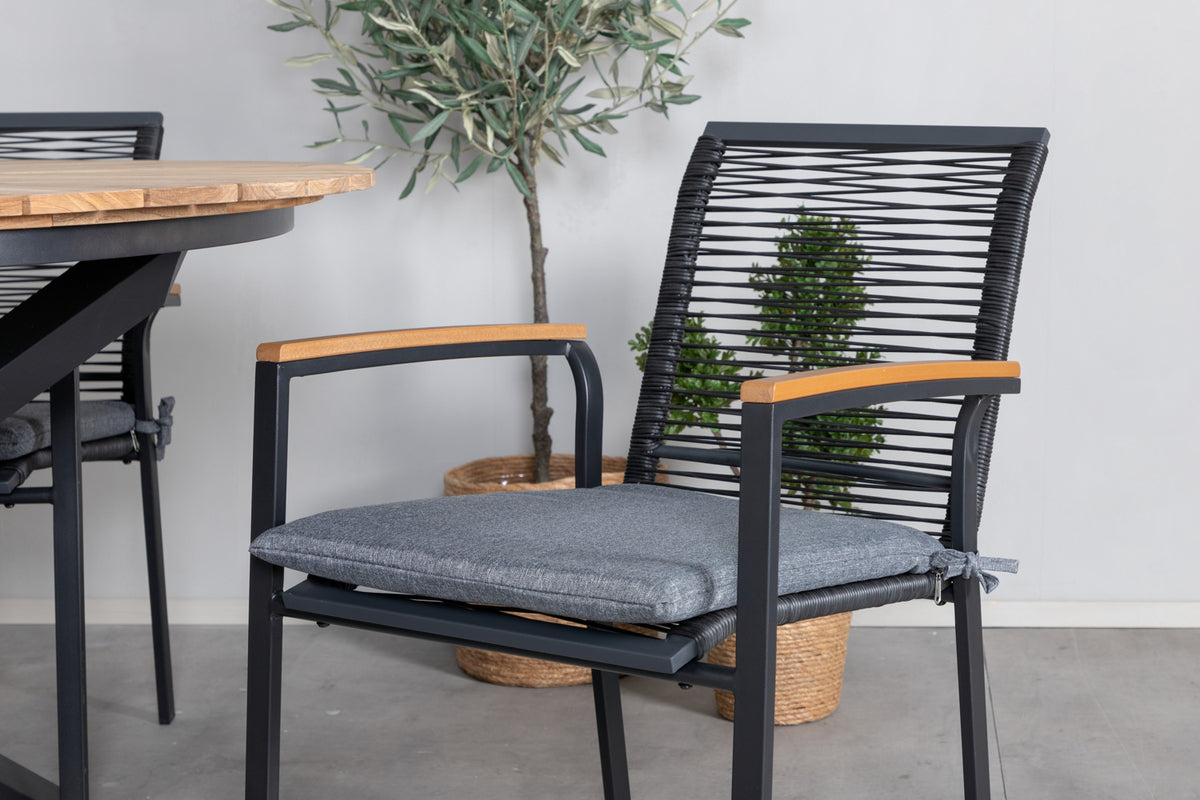 Venture Home Dallas Matstolar 2-pack Svart