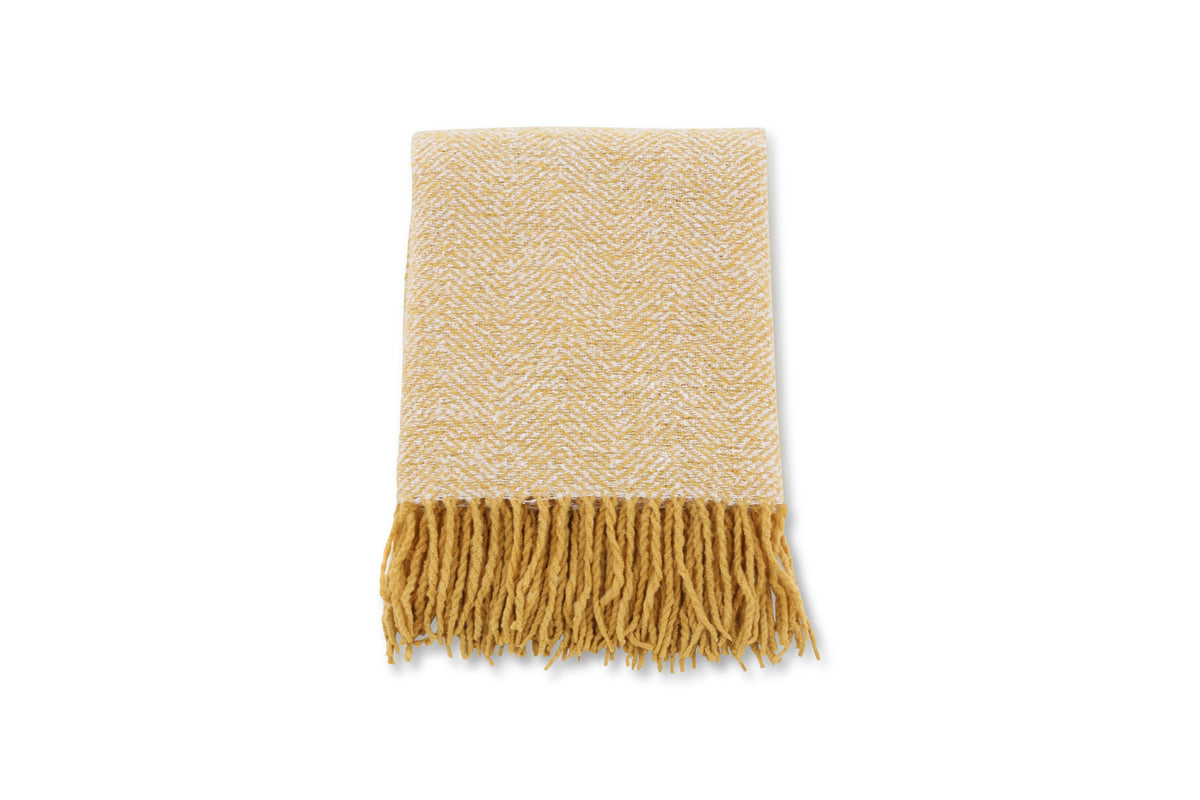 Venture Home Toby Plädar 130x170 Gul