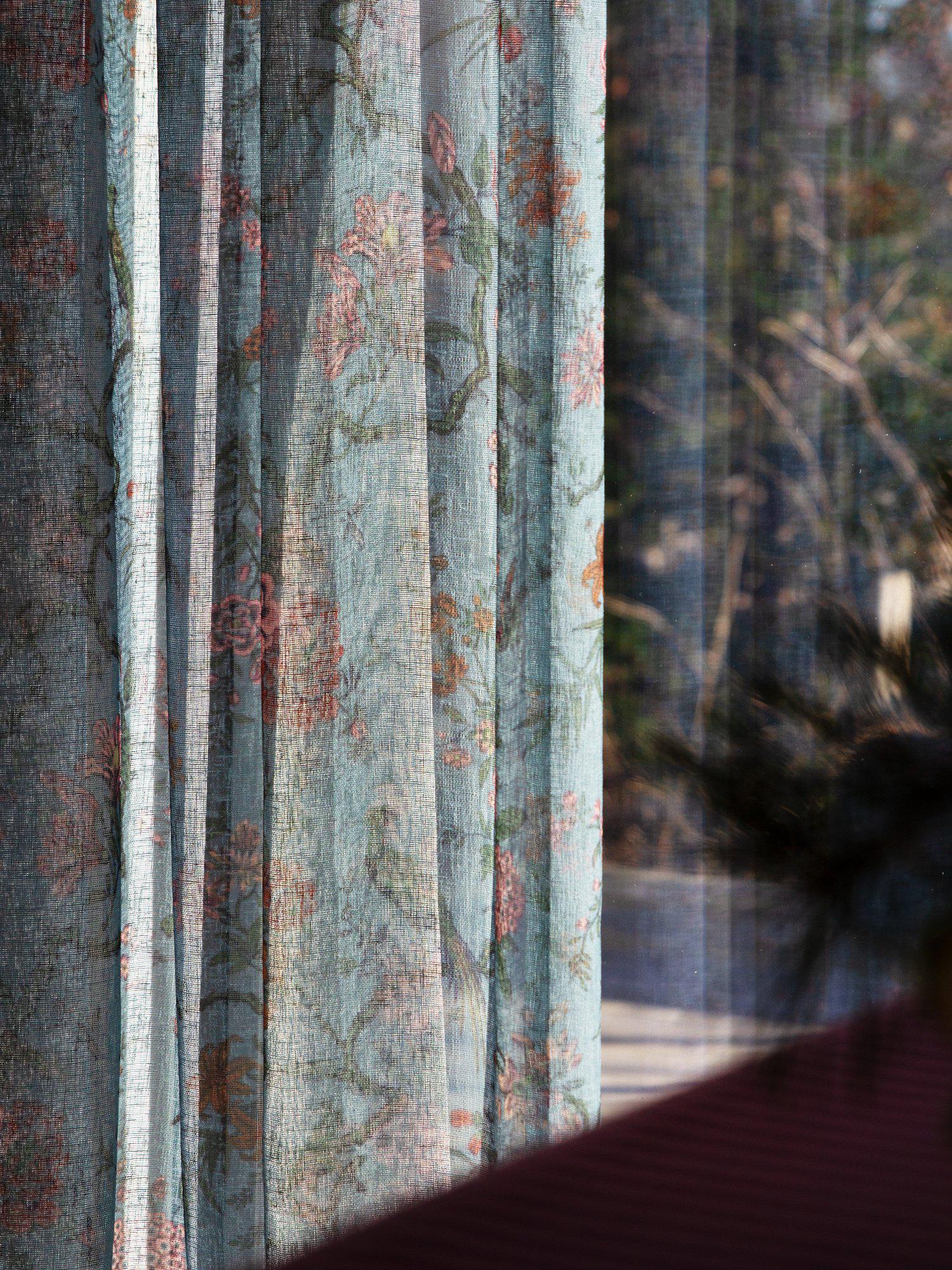 Svanefors Mira Gardin 2P Turkos 2x140x280cm