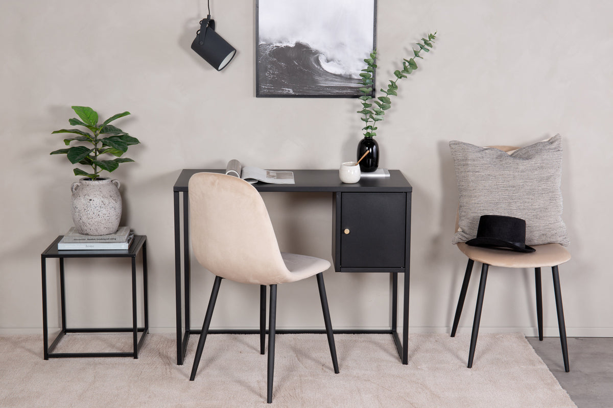 Venture Home Bakal Skrivbord 95 x 45 Svart
