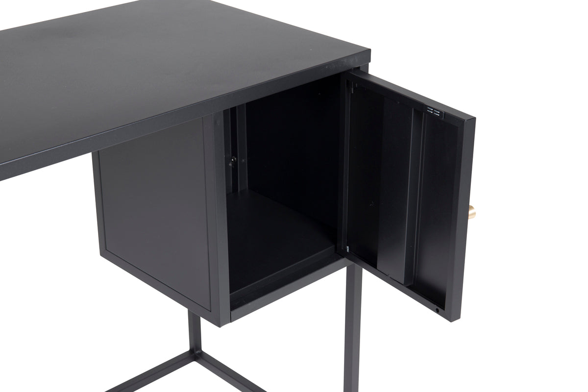 Venture Home Bakal Skrivbord 95 x 45 Svart