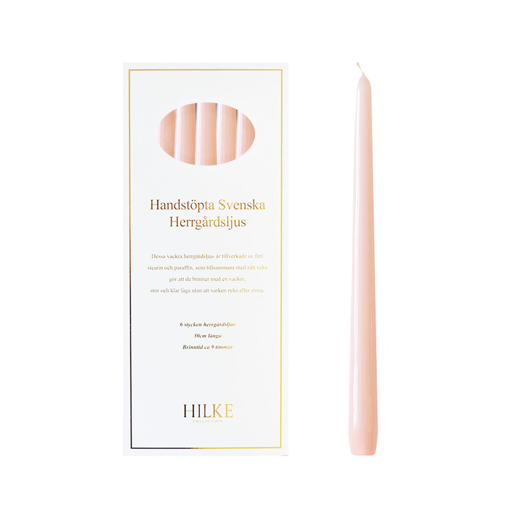 Hilke Collection Herrgårdsljus Rosa Glans