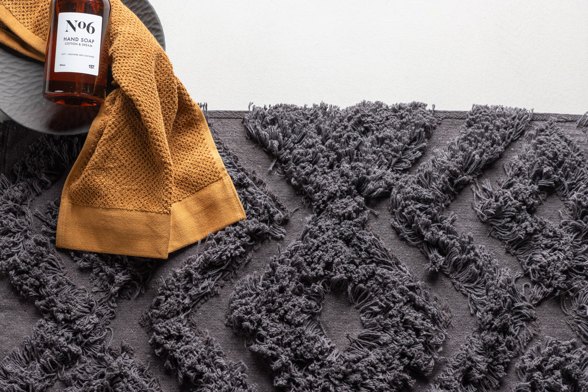 Venture Home Hilma Rektangulär Matta Mörkgrå