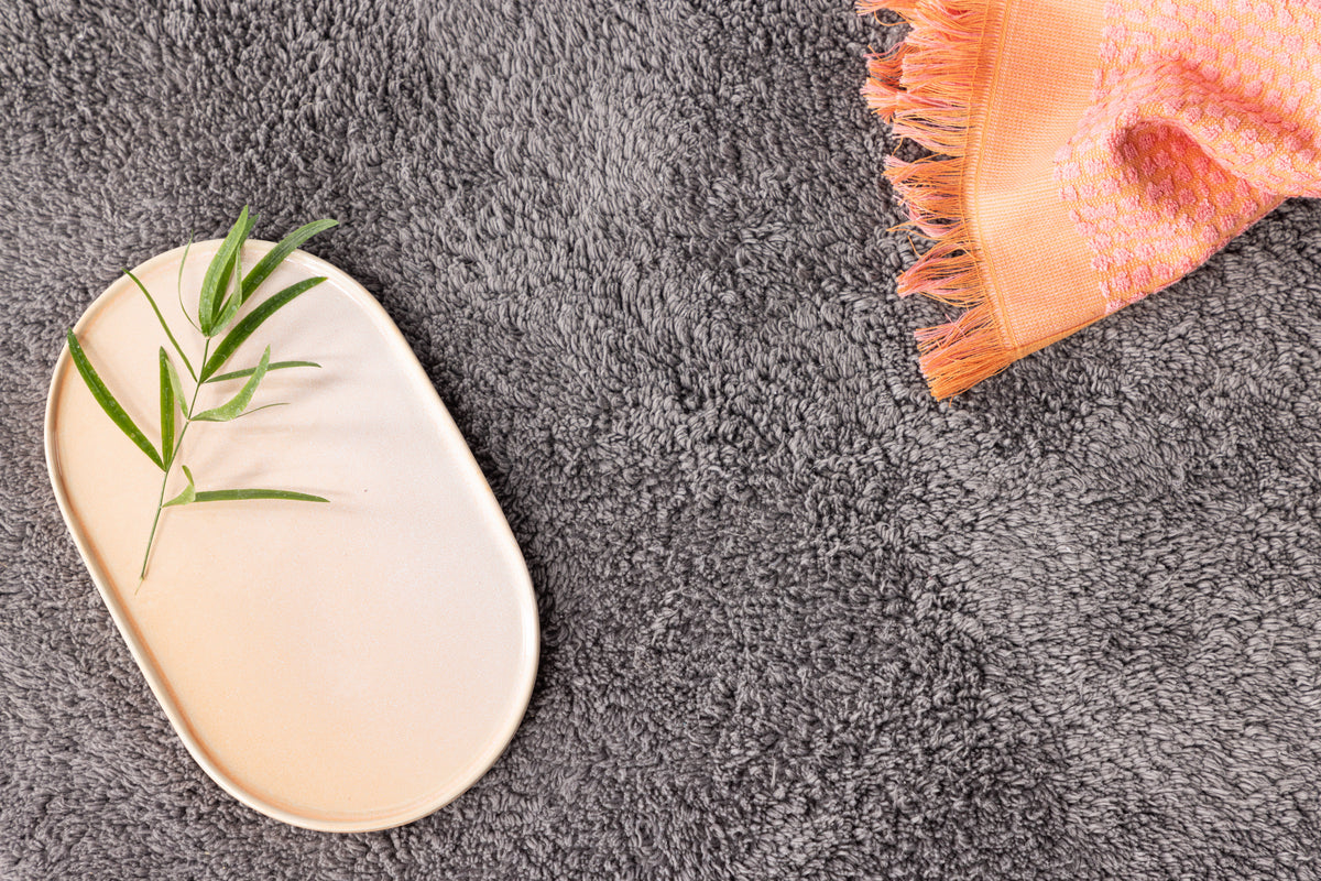 Venture Home Valle Rund Matta Mörkgrå