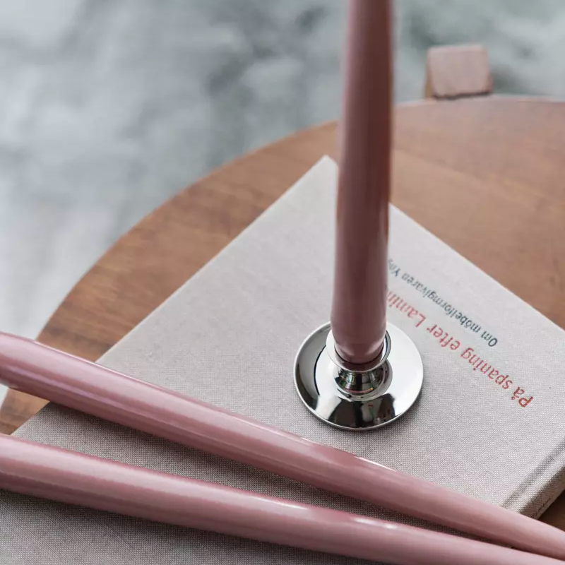 Hilke Collection Herrgårdsljus 6-p, Rosa Metallic