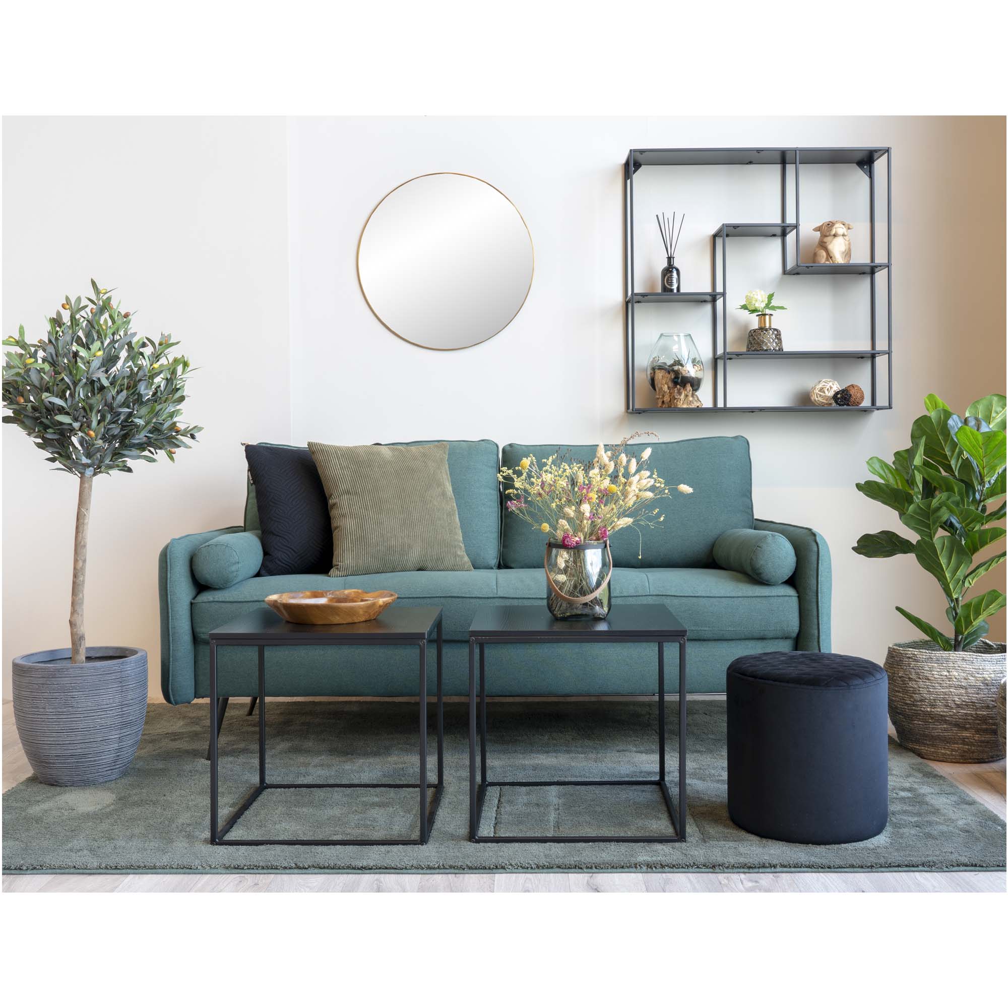 House Nordic Vita Sidobord Svart