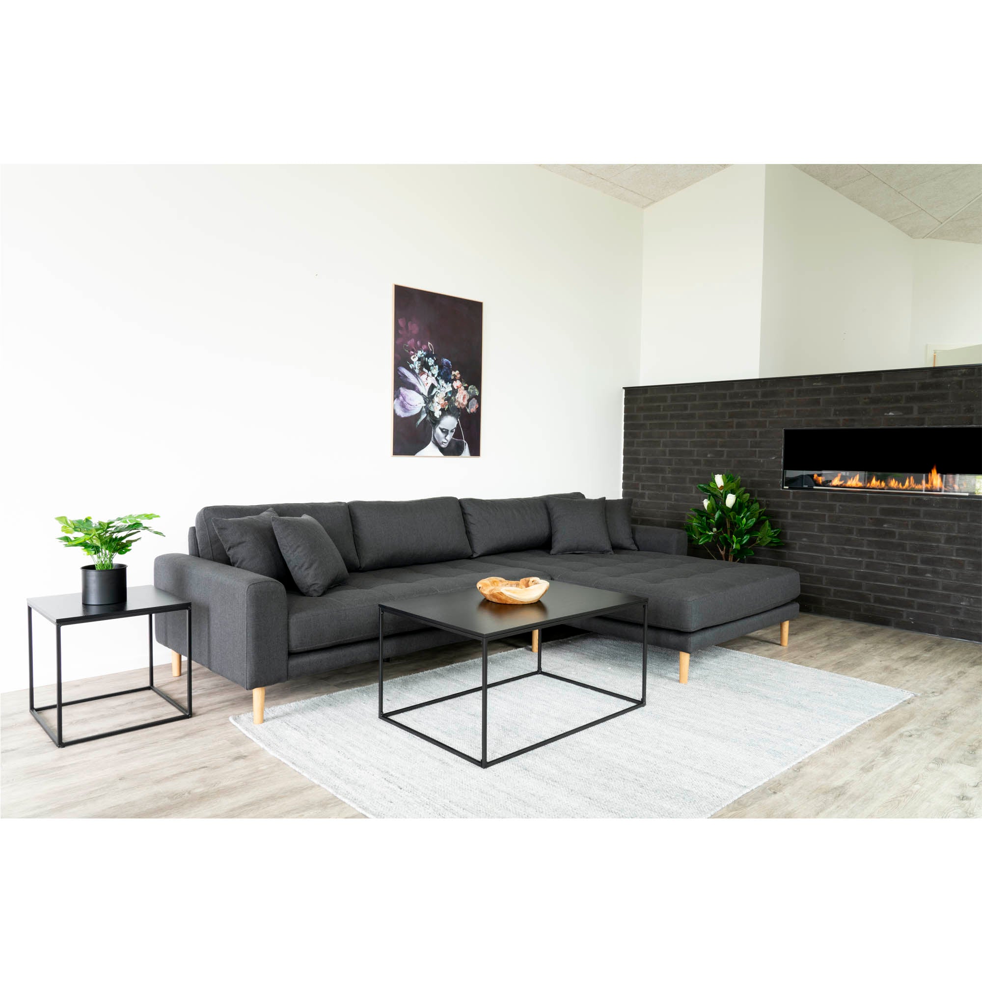 House Nordic Vita Soffbord Svart
