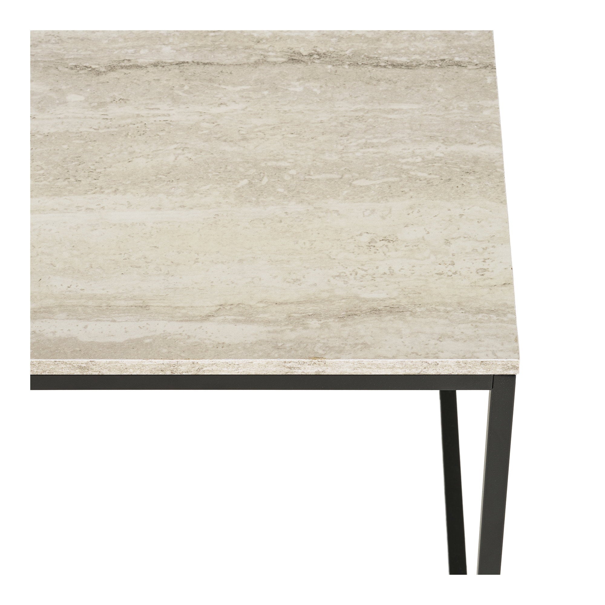 House Nordic Vita Soffbord Svart / Beige