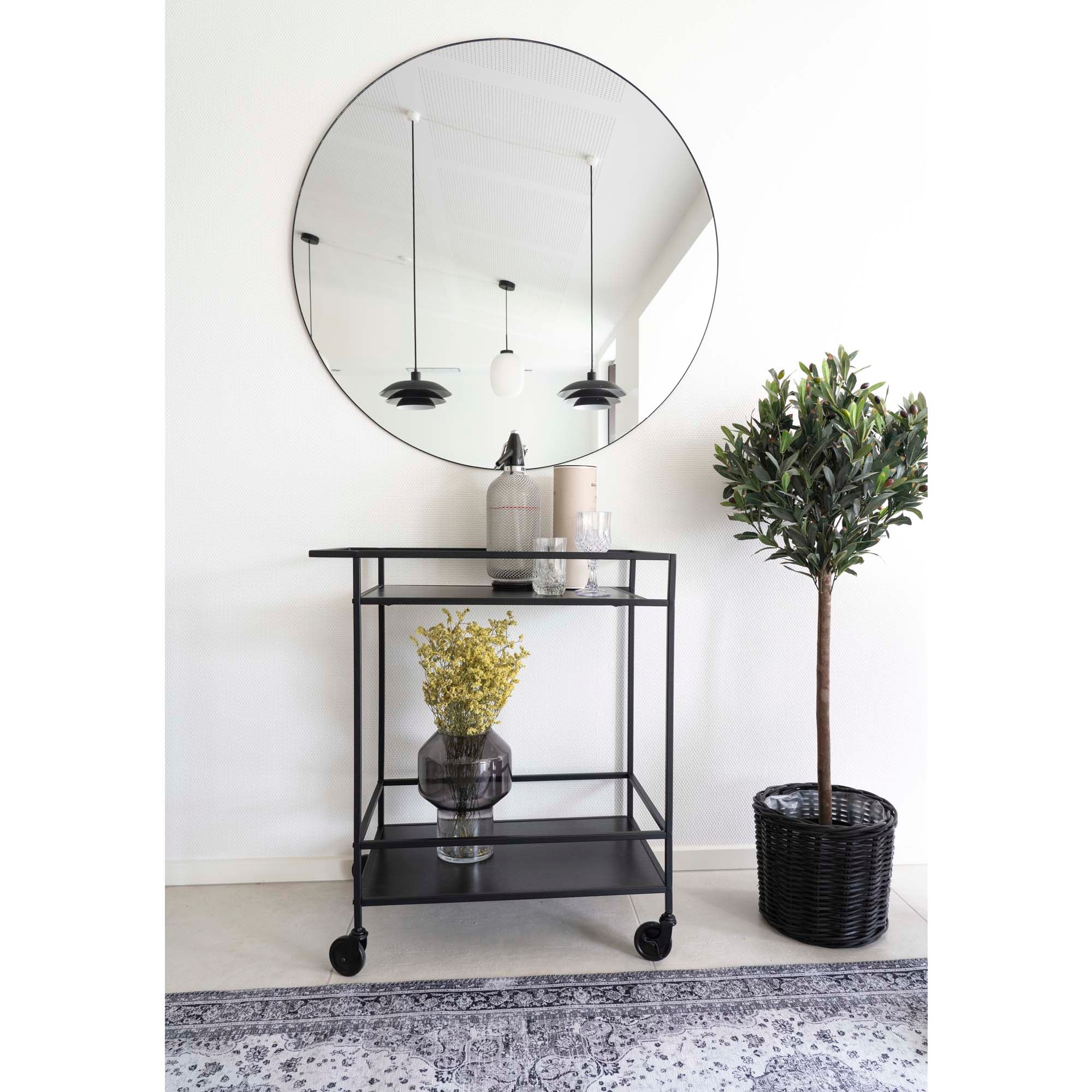 House Nordic Vita Bar Trolley Svart