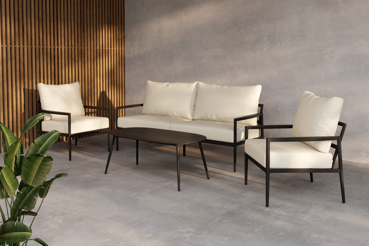 Venture Home Taromina Lounge Set Svart Svart
