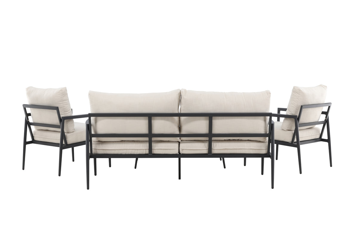 Venture Home Taromina Lounge Set Svart Svart