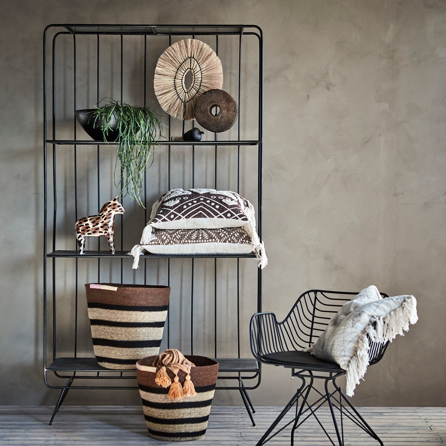 Affari Of Sweden MADIBA Korg, set om 2, Flerfärgad