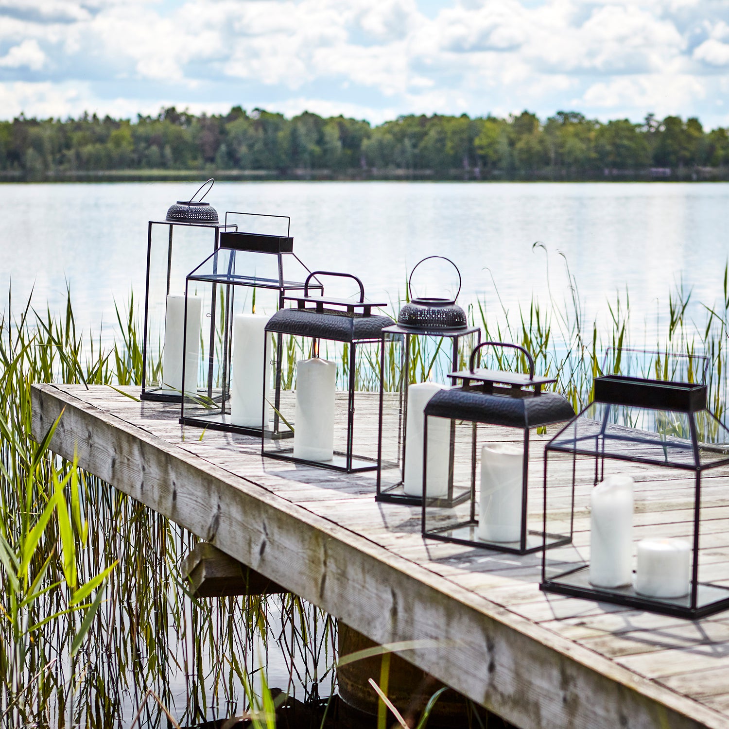 Affari Of Sweden ALMA Lykta L, Svart