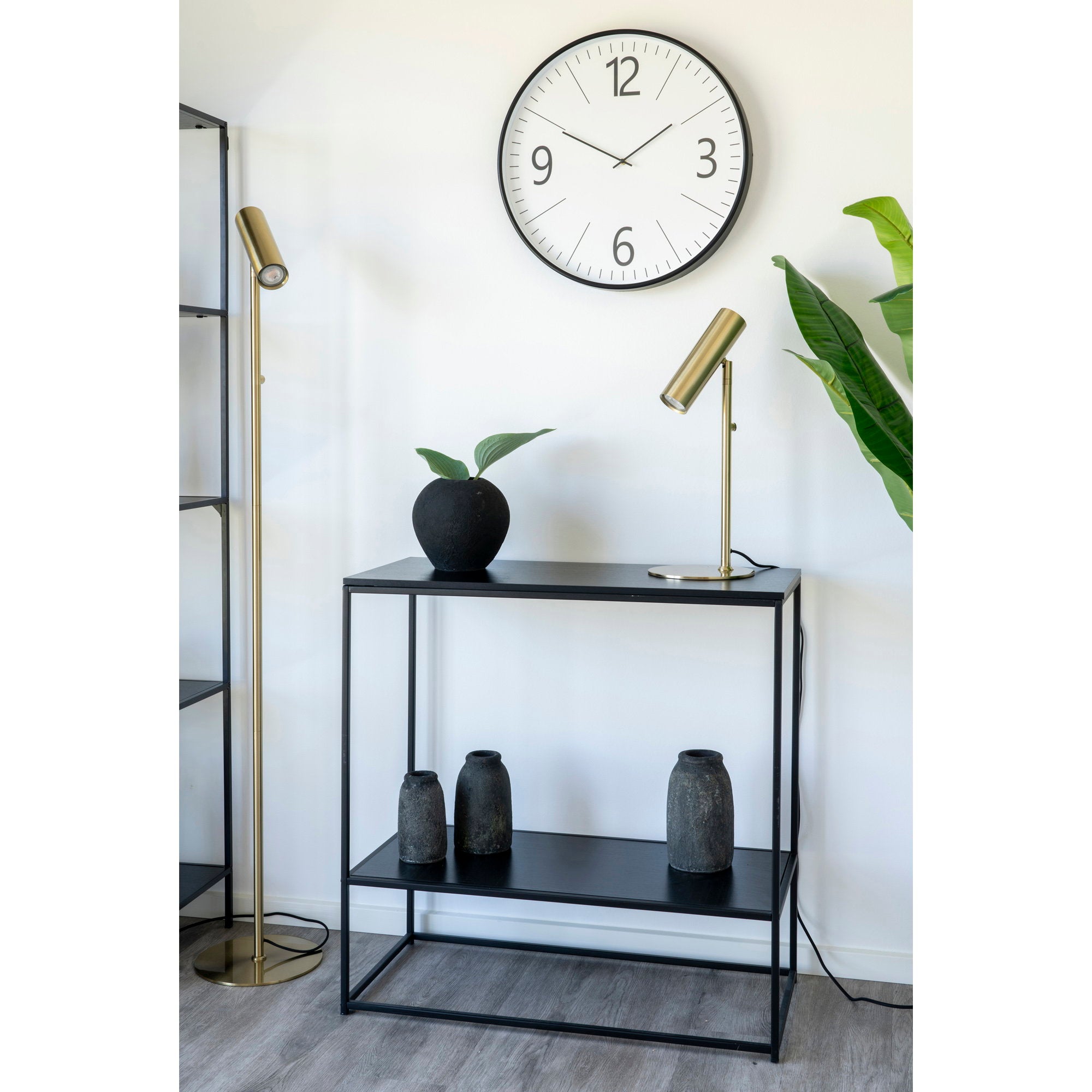 House Nordic Vita Konsolbord Svart