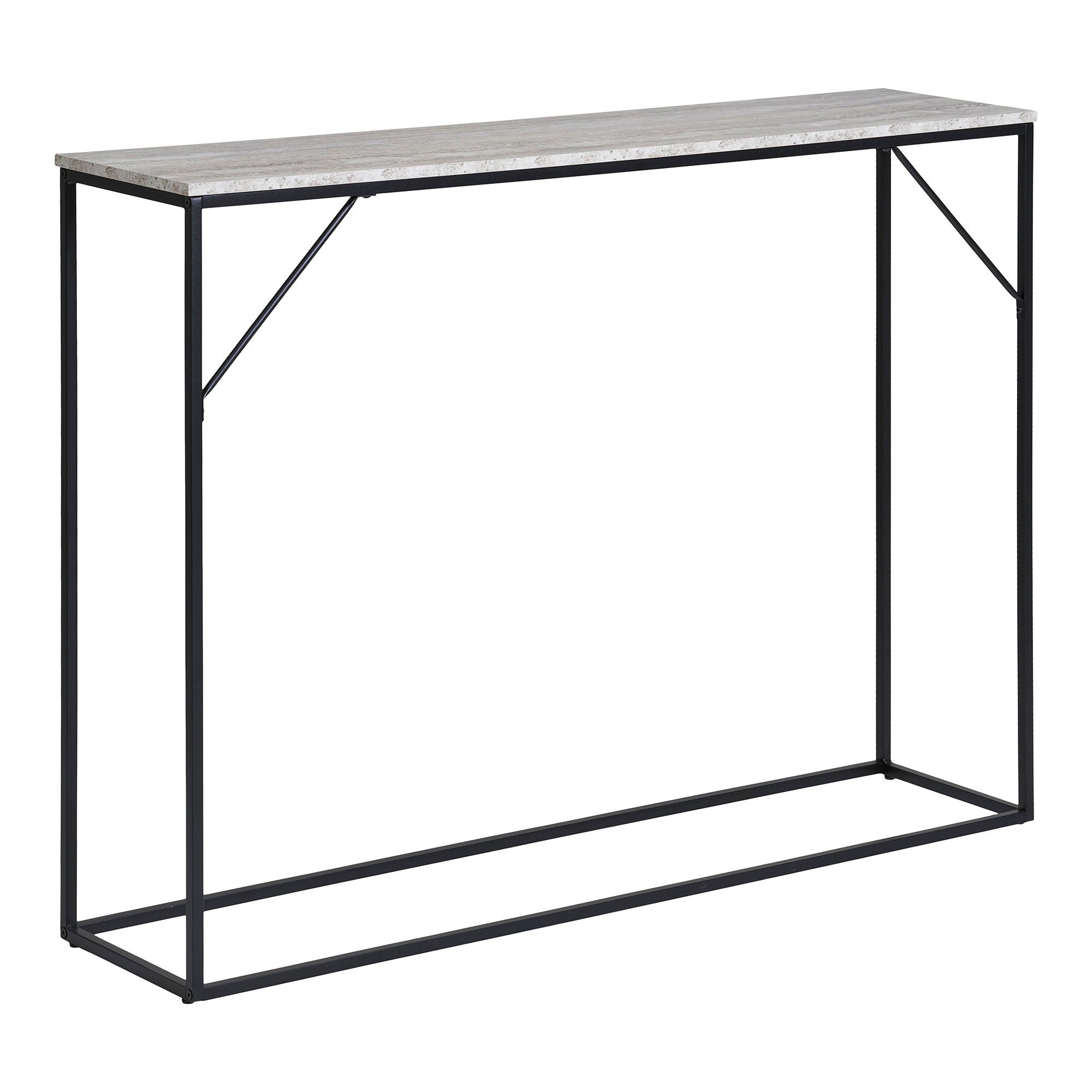 House Nordic Vita Konsolbord Svart / Natur