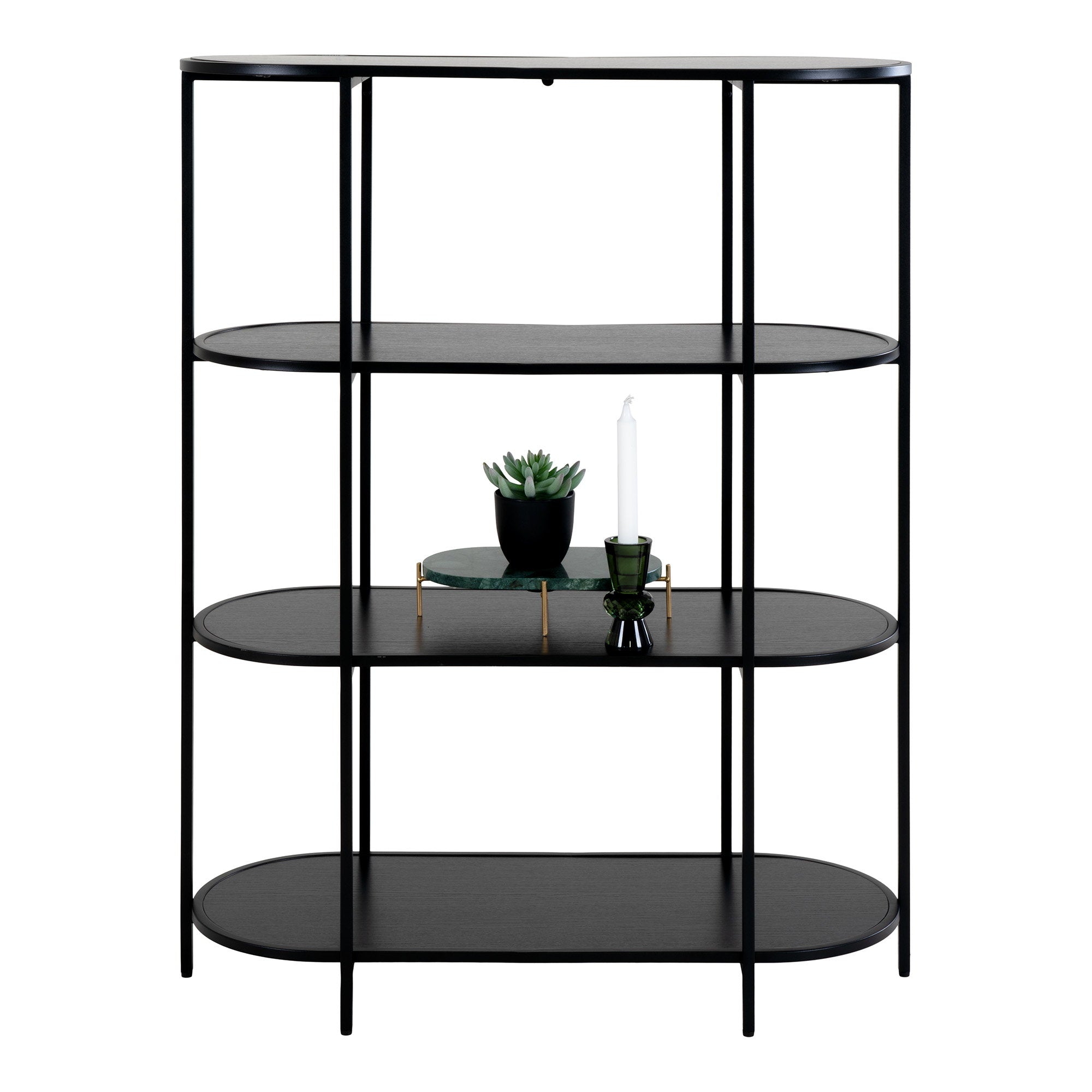 House Nordic Vita Hylla Svart