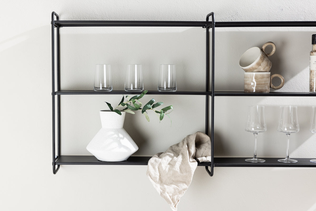Venture Home Lyon Hyllor 18 x 63 x 122 Svart