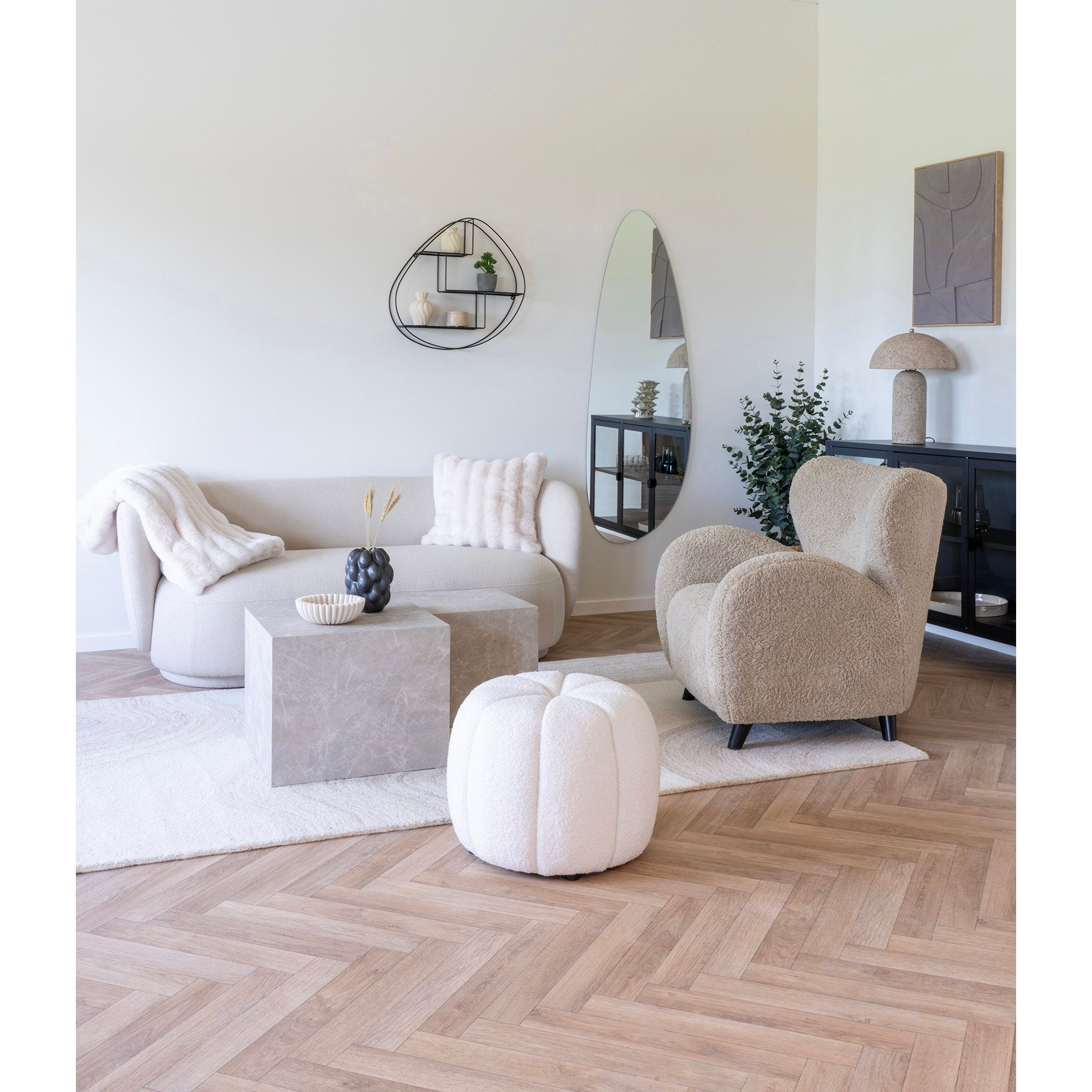 House Nordic Galena Kudde Vit