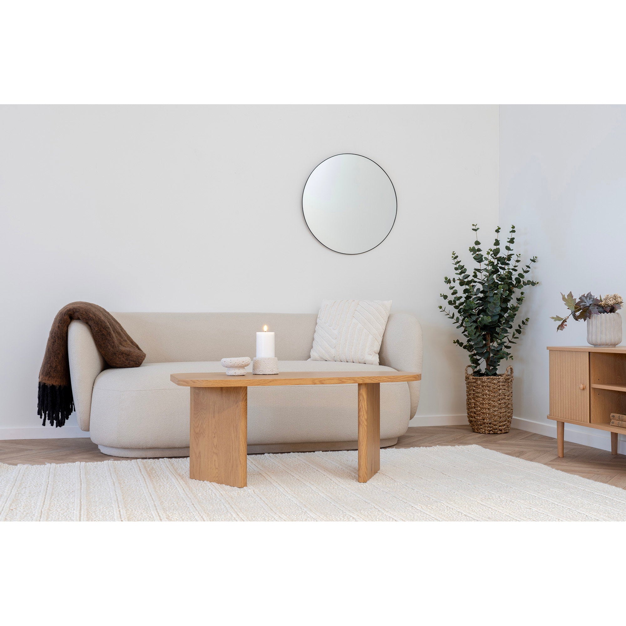 House Nordic Jersey Spegel Svart