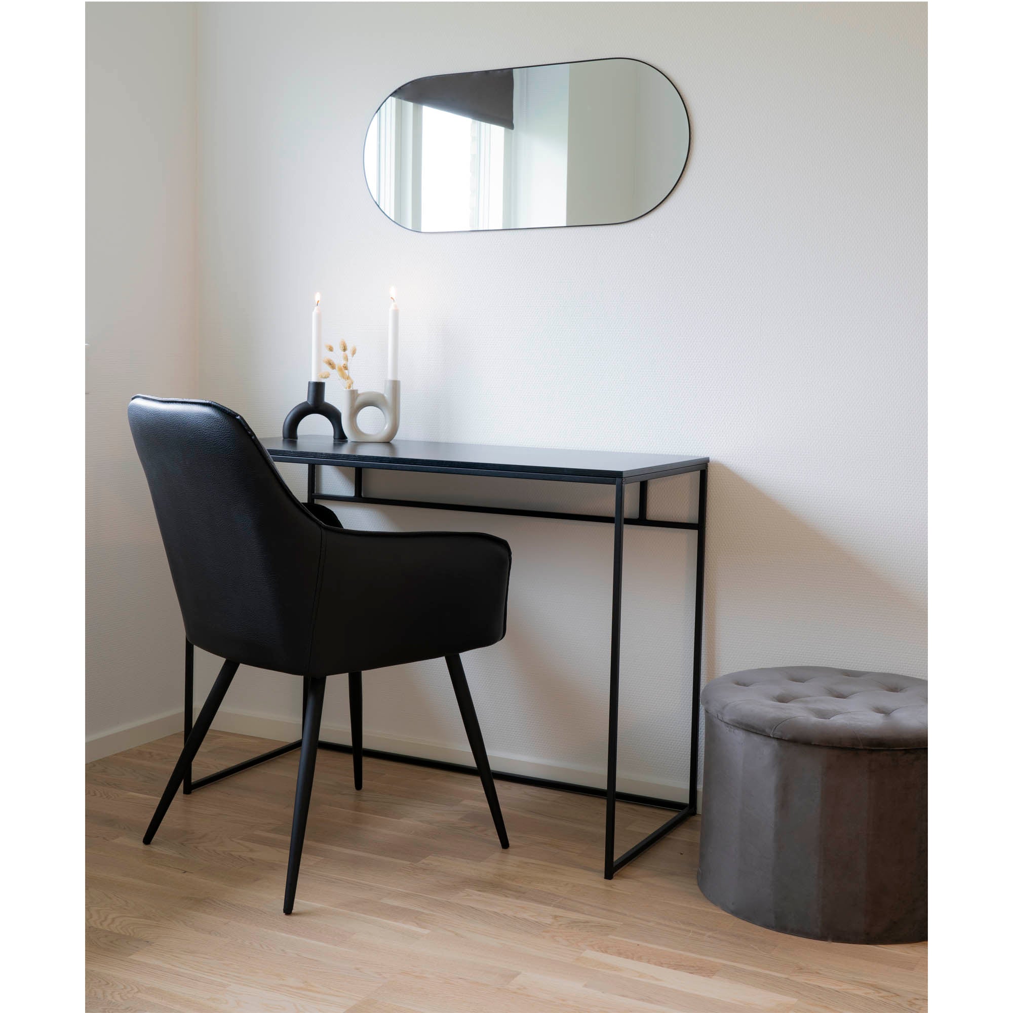 House Nordic Jersey Spegel Svart