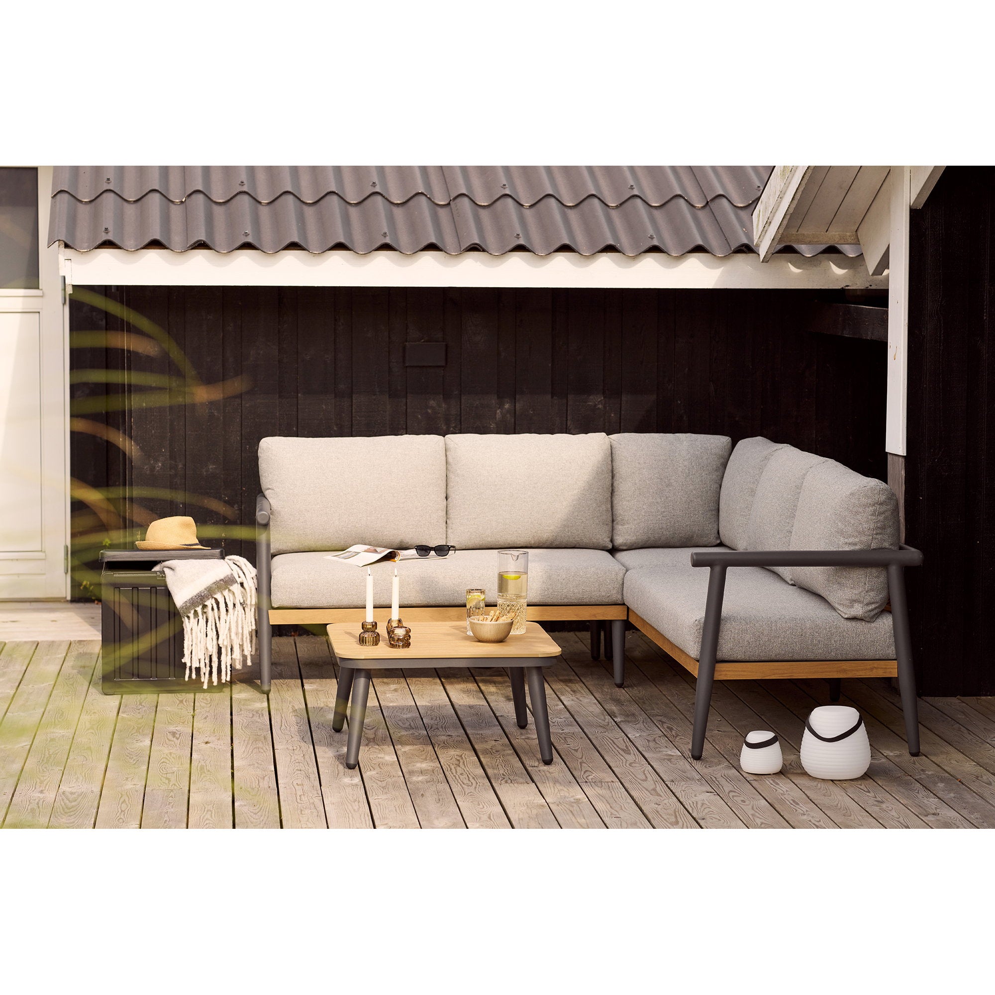 House Nordic Ljusstake Smoked Brun